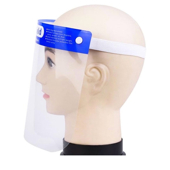Face Shield Set – 4 Pieces | Anti-Fog, Anti-Droplet, Splash-Proof | New - Picture 1 of 3